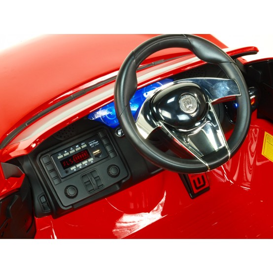 Maserati Alfieri s 2.4G dálkovým ovládáním, otvíratelné dveře, odpružení, USB, SD, MP3, ČERVENÉ